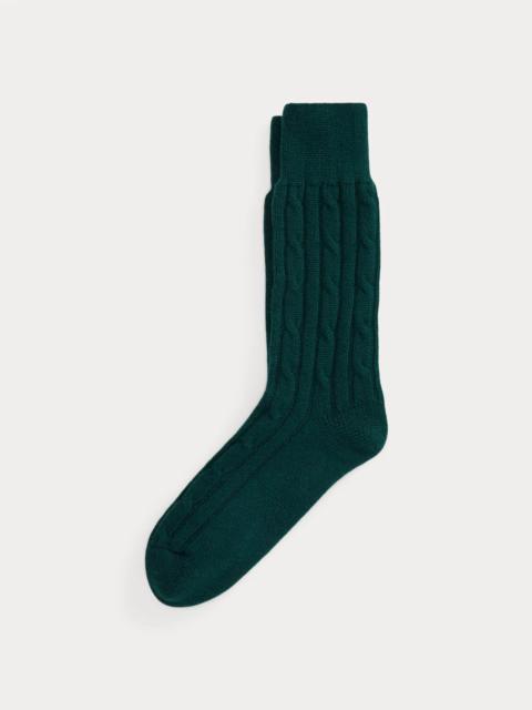 Polo Ralph Lauren Cable-Knit Wool-Blend Socks