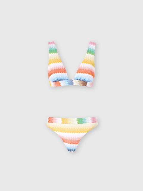 Missoni Bralette bikini with dégradé zigzag pattern