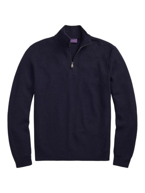 Ralph Lauren piqué-weave 양모 스웨터