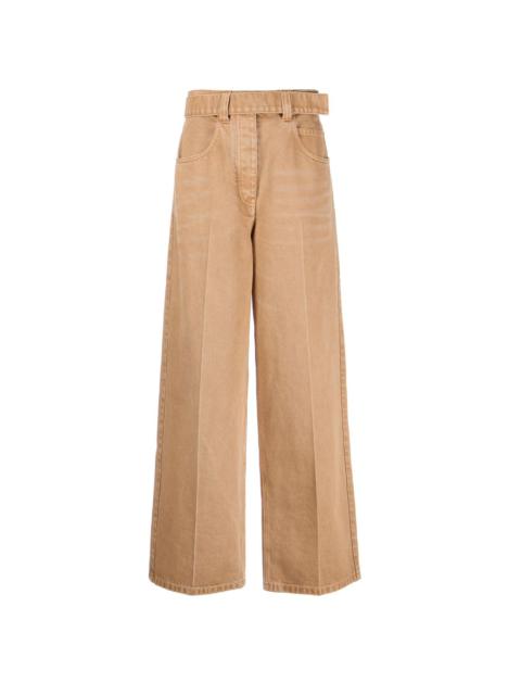Alexander Wang belted wide-leg jeans