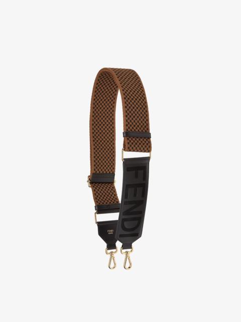 FENDI Brown ribbon shoulder strap
