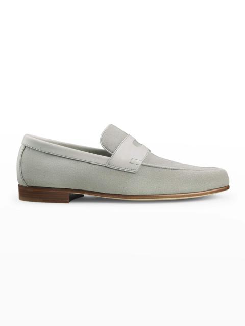 Men's Soft Suede Penny Loafers