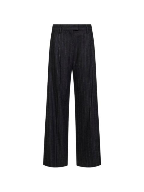 Brunello Cucinelli stripe-pattern tailored trousers