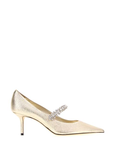 JIMMY CHOO Jimmy Choo Bing Heel Pump — Gold