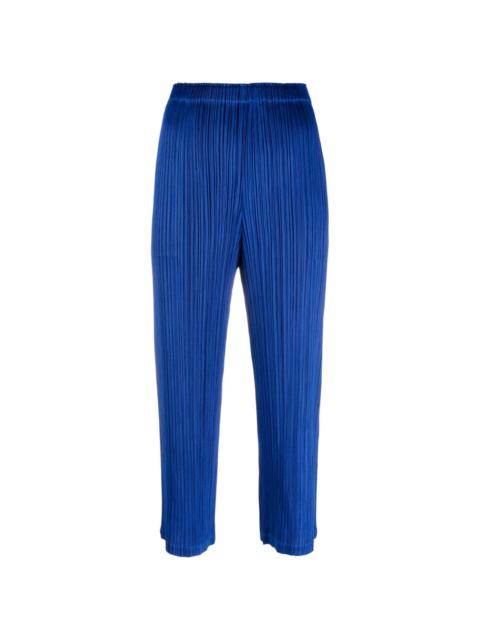 Pleats Please Issey Miyake Mc August plissé cropped trousers