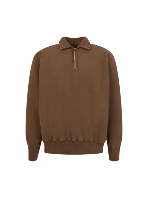 A.PRESSE Vintage Half-Zip Sweatshirt