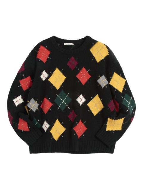 YMC Flint argyle sweater