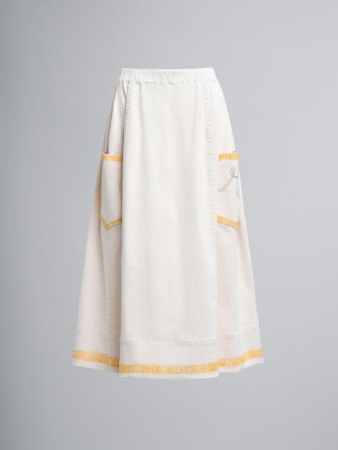 Marni BEIGE DENIM SKIRT