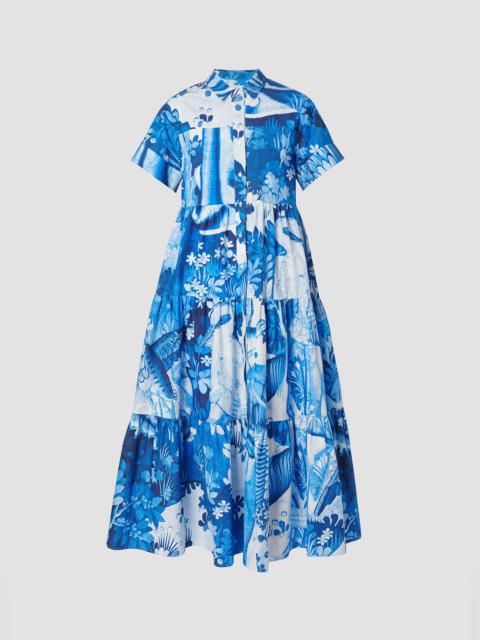 Erdem SHIRT DRESS WITH TIERED HEM