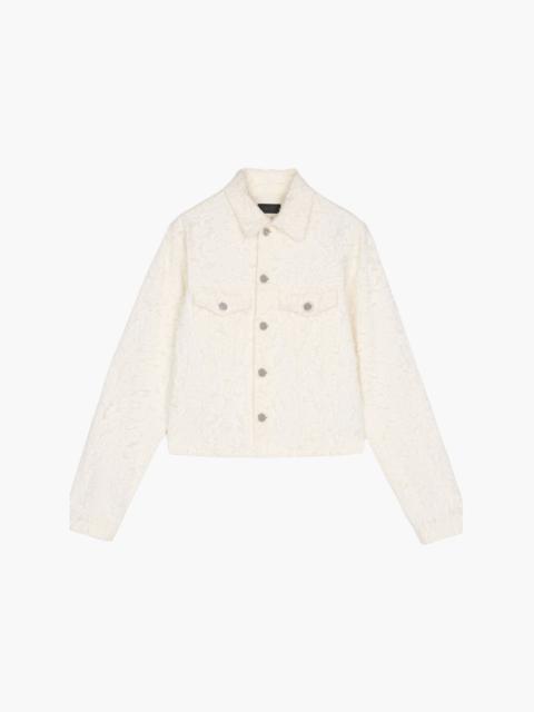 HAIKURE CHERRY FUR DENIM JACKET