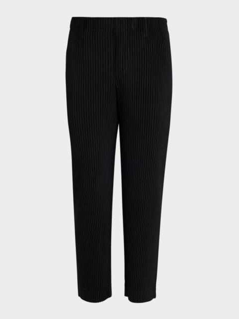 ISSEY MIYAKE Men's Basics Pleated Straight-Leg Pants