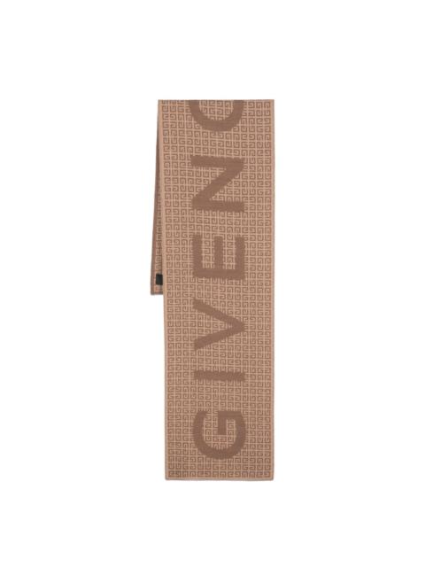 Givenchy 4G logo-jacquard wool-blend scarf