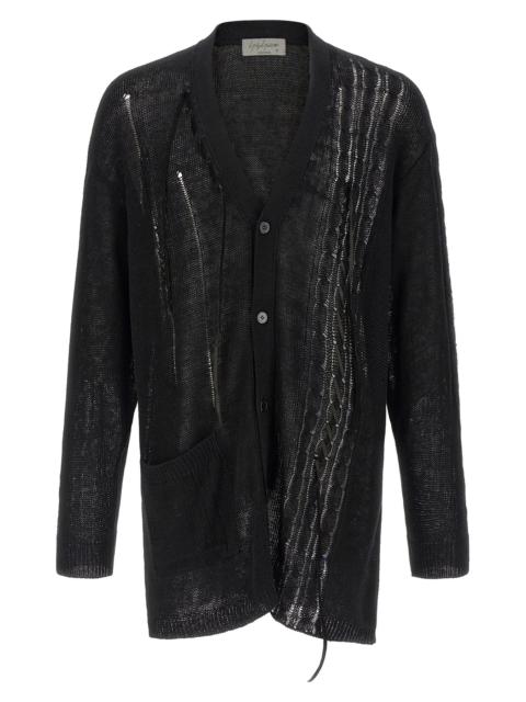 Yohji Yamamoto Lace up cardigan