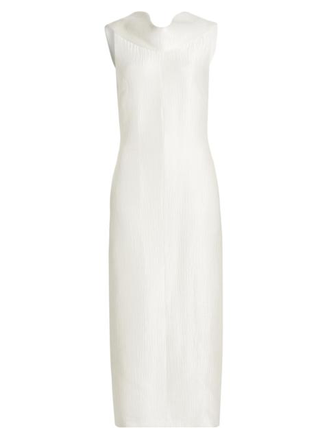 BRANDON MAXWELL Women's The Blair Silk Sheath Midi-Dress - Pearl
