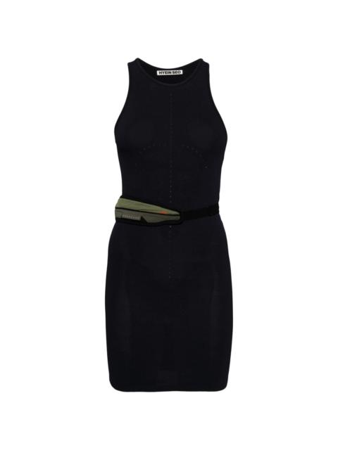 pouch-appliquÃ© tank dress