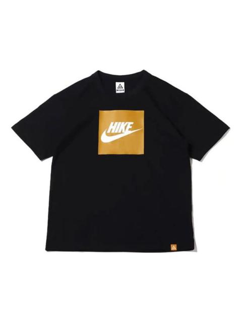 Nike Men's Nike SS22 Logo Printing Round Neck Pullover Short Sleeve Black T-Shirt DR7756-010