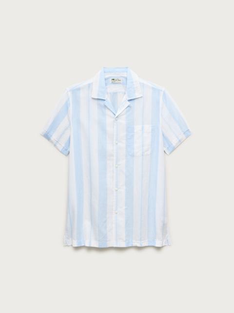 J.CREW Short-sleeve camp-collar shirt in cotton-linen blend