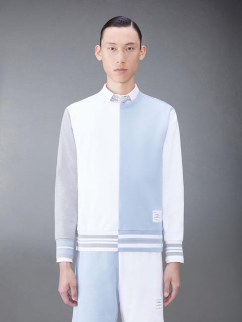 Thom Browne Funmix colour-block cotton sweatshirt
