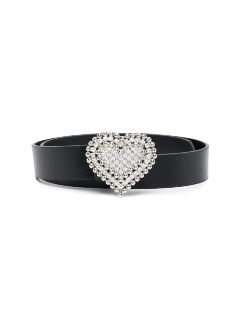 Alessandra Rich heart-motif belt