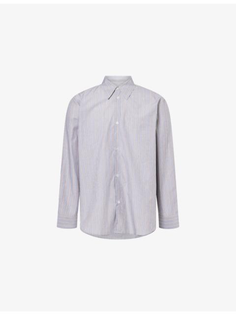 Studio Nicholson Pinstripe Oversized Cotton Shirt