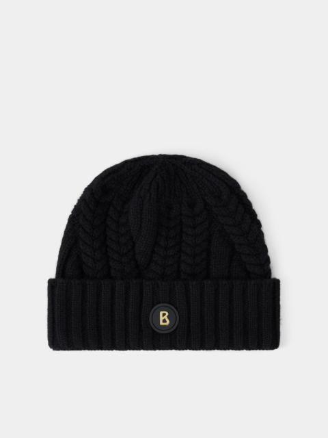 BOGNER Jamila Knitted cashmere hat in Black
