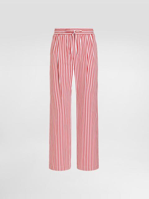Dolce & Gabbana Striped poplin trousers