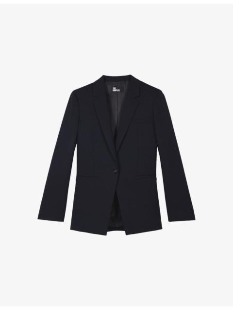 The Kooples Single-Breasted Notch-Lapel Woven Blazer