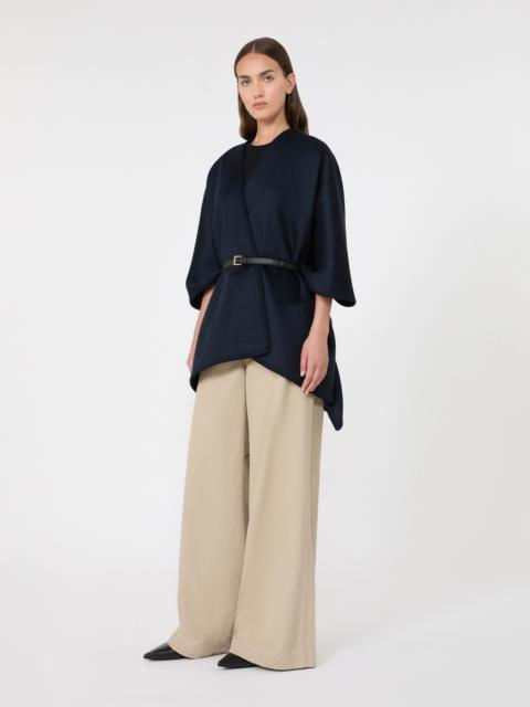Max Mara COLOMBA Double wool broadcloth cloak - MIDNIGHTBLUE