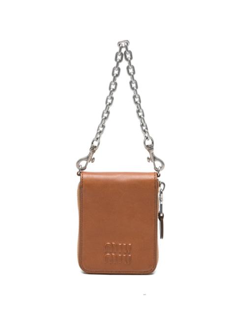 Miu Miu Miu Miu Logo-embossed Chain-strap Wallet