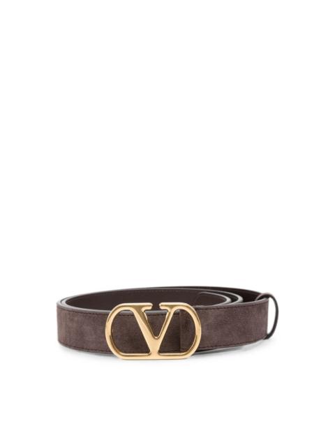 Valentino VLogo Signature suede leather belt