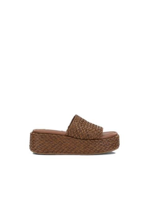 CASADEI Suncity woven platform sandals