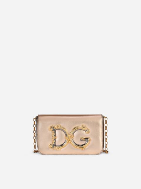 Dolce & Gabbana Nappa mordore leather DG Girls clutch