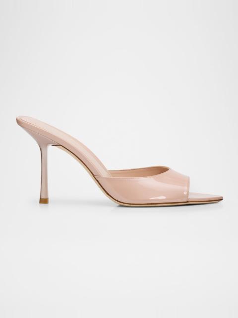 Stuart Weitzman 85mm Lexington Patent Leather Mules