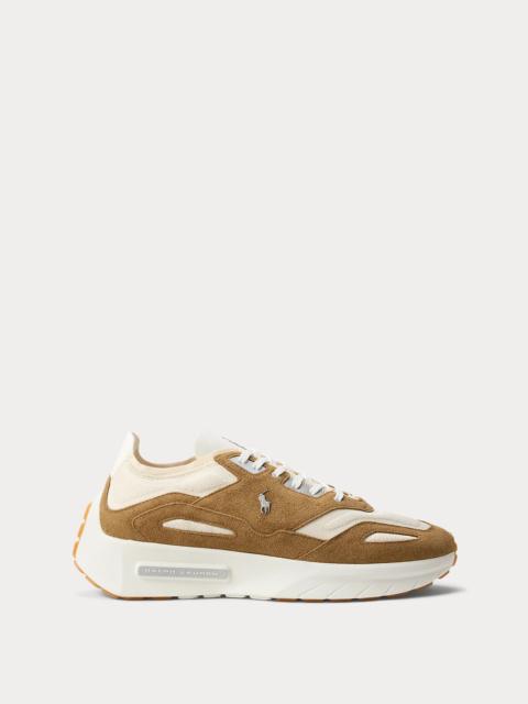 Polo Ralph Lauren Boerum Suede-Paneled Knit Sneaker