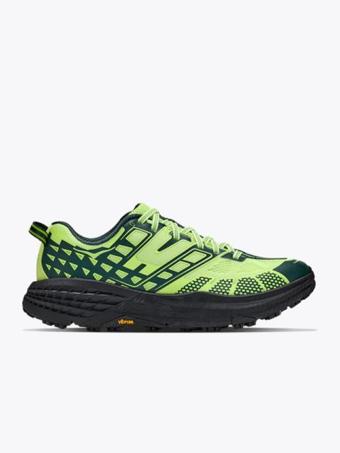 HOKA Speedgoat 2 Shoes in Neon Yuzu/Black