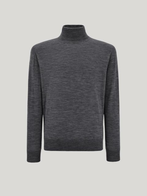 Canali CANALI NUVOLA ANTHRACITE SEAMLESS MERINO WOOL TURTLENECK