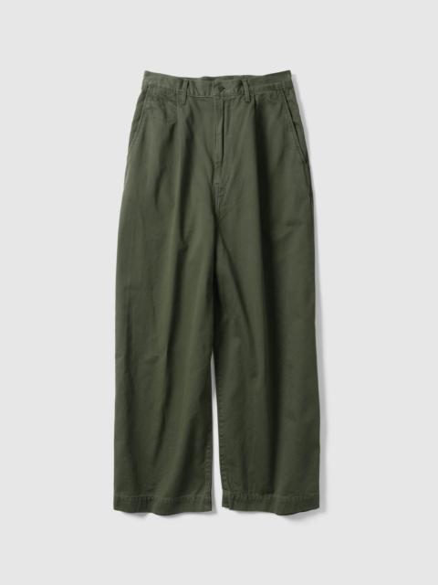 Kapital Chino High Waisted NIME Pants Khaki
