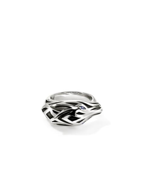 JOHN HARDY Naga Ring, Sterling Silver, Blue Sapphire