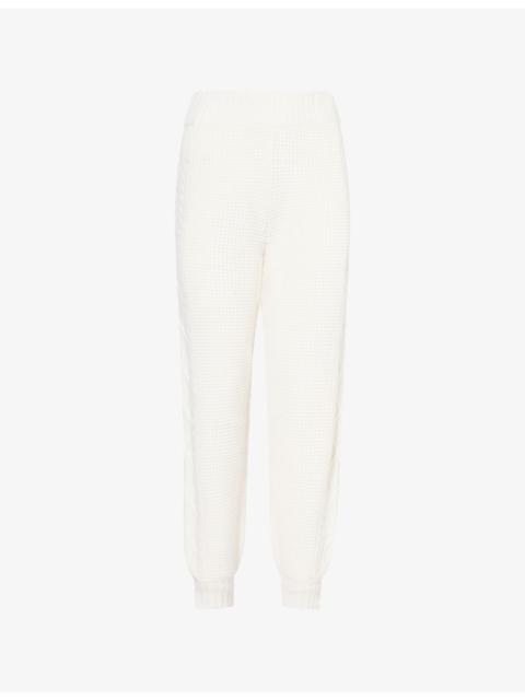 PERFECT MOMENT Crystal Knitted Merino-Wool Jogging Bottoms