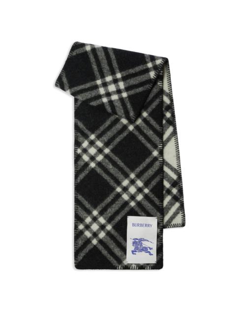 Vintage Check wool scarf