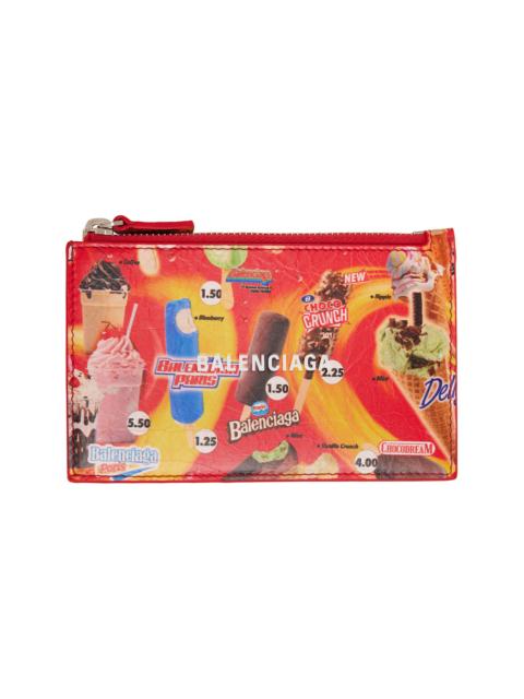 BALENCIAGA Red Cash Long Coin Card Holder