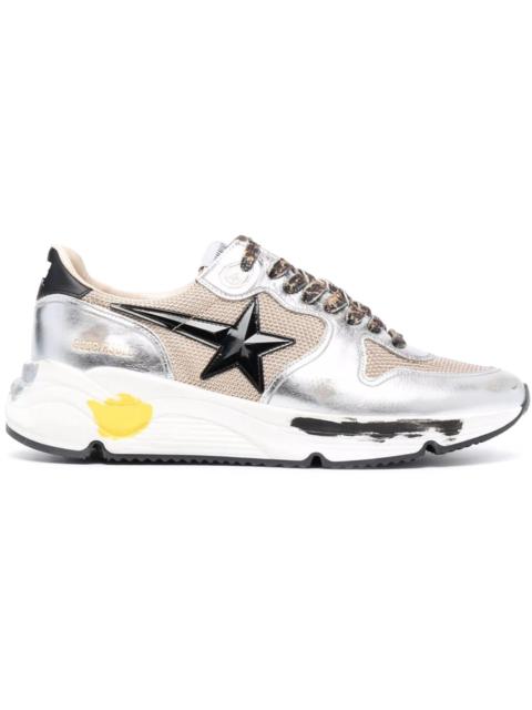 Golden Goose Golden Goose Running Sole Silver Beige Black White