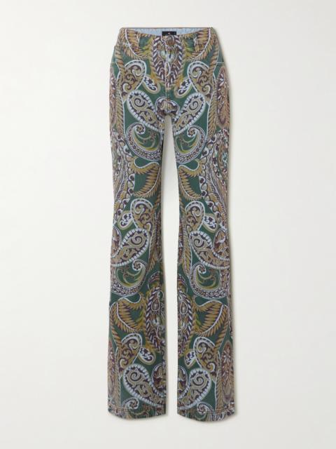Etro Paisley-print Flared Jeans