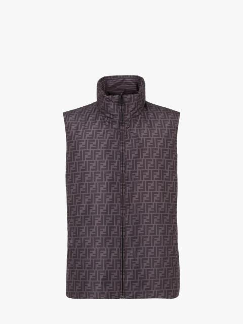 FENDI Black nylon gilet