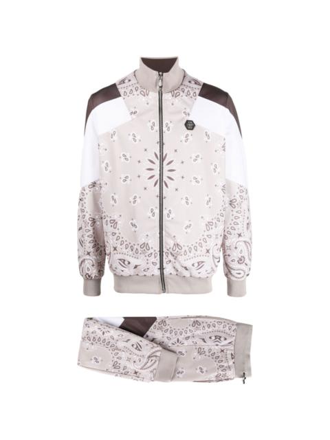 paisley-print jogging tracksuit