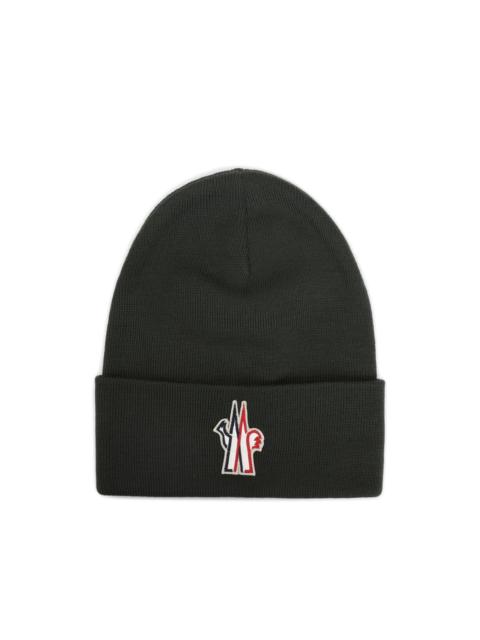 Moncler Grenoble logo-patch wool beanie