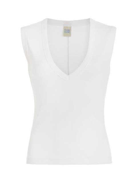 FLORE FLORE Dewi Cotton Tank Top white