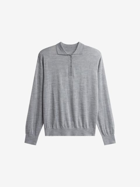The Frankie Shop Avallon Padded Knit Polo - Grey