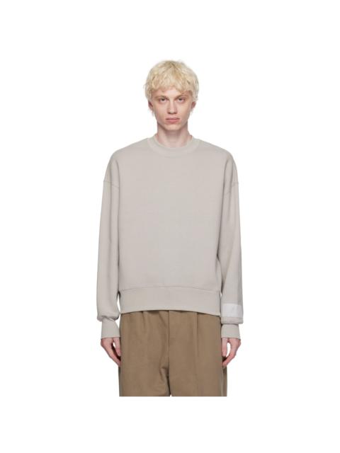 AMI Paris Gray Crewneck Sweatshirt
