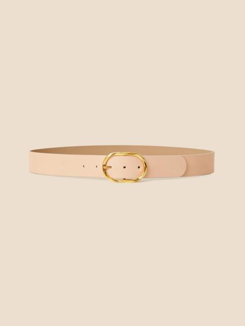 Brooks Brothers B-Low the Belt Gold-Tone & Leather Twisted Buckle Belt